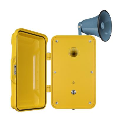 China Impact Resistant Industrial Weatherproof Telephone Equipped With Horn And Lamp for sale