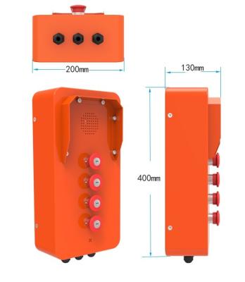 Chine Les mains libèrent l'interphone marin de Voip vandale extérieur de téléphone d'anti pour le bord du navire à vendre