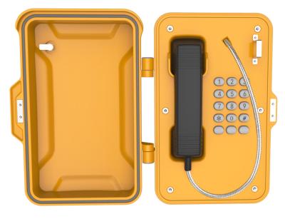 China Dustproof Industrial Weatherproof Telephone ,  Lockable Emergency Industrial Wall Phone Box for sale
