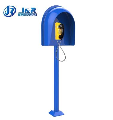 China Column Mouting Acoustic Phone Booth Impact Resistant Acoustic Telephone Hood Pillar for sale
