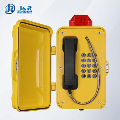 Chine IP67 protègent le téléphone d'urgence contre les intempéries de cabine téléphonique/tunnel de chemins de fer avec la lumière de LED à vendre