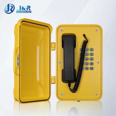 China VOIP/SIP Hazardous Area Telephones , Heavy Duty Weatherproof Telephone with black curly cord for sale