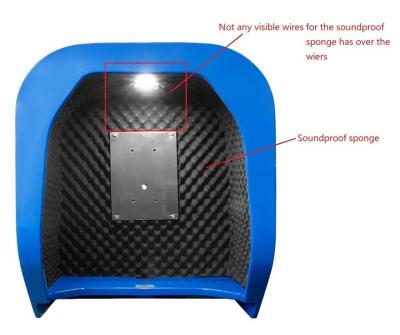 China Cabina de teléfono acústica de la prueba colorida del polvo con ubicaciones ruidosas aptas de la luz del LED en venta