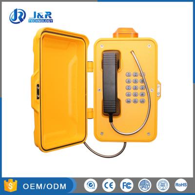 China Railway Industrial Weatherproof Telephone Aluminium Weatherproof Case With Alarm Light for sale
