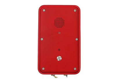 China IP66 Red SOS Industrial Weatherproof Telephone , Industrial Analog Telephone Outdoor for sale