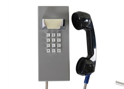 China Weatherproof Inmate Jail Telephone Robust Housing Durable Keypad With Grey Color for sale