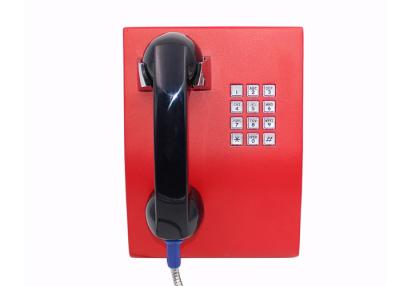 China Full Keypad Courtesy Prison Telephone , Waterproof Outdoor Wall Mounted Telephones for sale