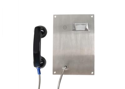 China Stainless Steel Vandal Resistant Telephone , Flulsh Mounting Elevator Emergency Telephones  for sale