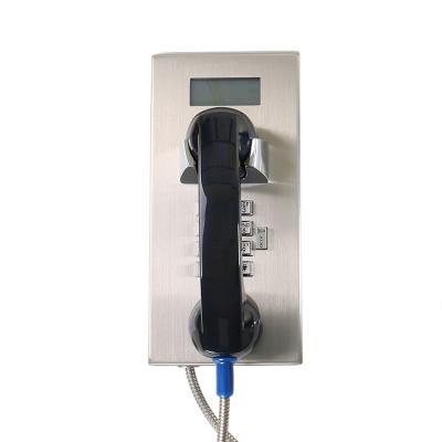 China Telefone fixado na parede da prova do vândalo, telefone análogo resistente com exposição do LCD à venda
