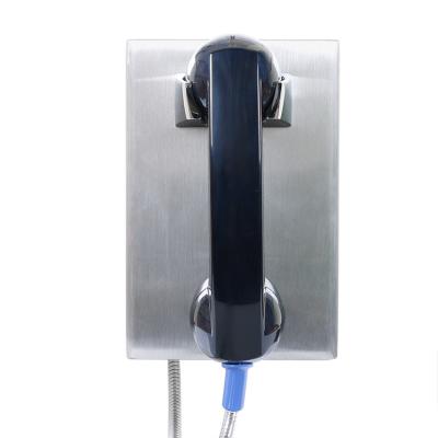 China Wall Mounting Armored Cord IP65 SUS304 SIP Jail Telephone for sale