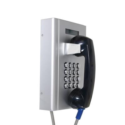 China DC12V POE VoIP Prison Vandal Proof Telephone SIP GSM LCD Display for sale