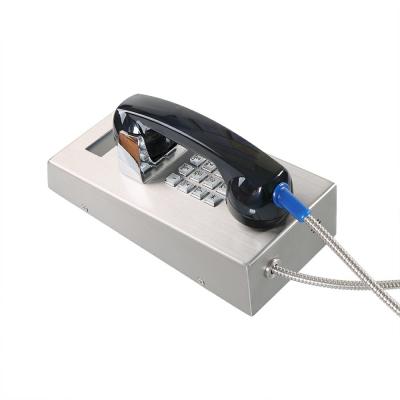 China Volume Control Vandal Resistant Telephone SIP2.0 PoE Digital LCD Prison Telephone for sale