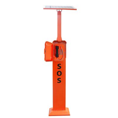 China Solar Powered Roadside Emergency Phone With Pillar Mounting for sale