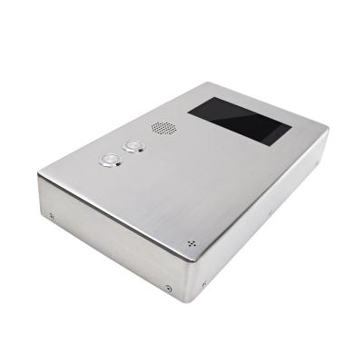 China 1024x600 LCD Multimedia Video SIP Phone IP54 SUS316 Stainless Steel Body for sale