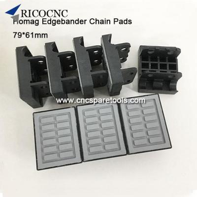 China Machinery accessories 79x61mm Conveyor Chain Track Pads for HOMAG Brandt edgebander for sale