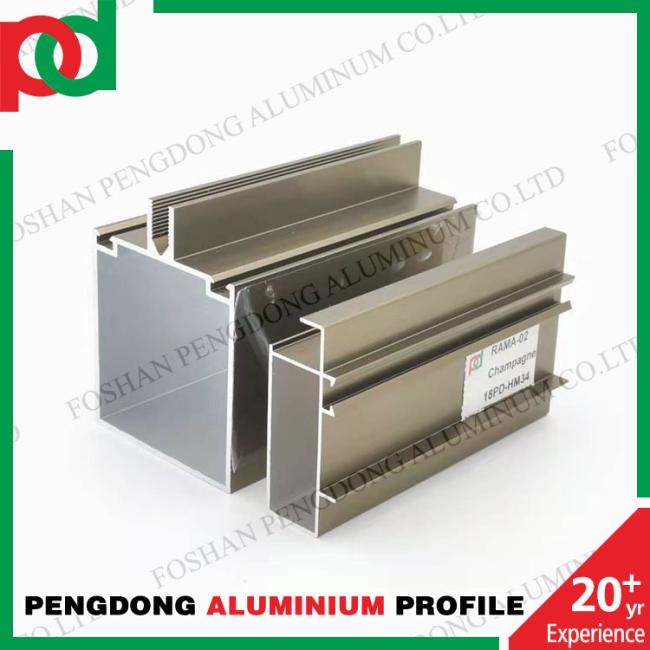 Perfil de aluminio para la ventana del marco