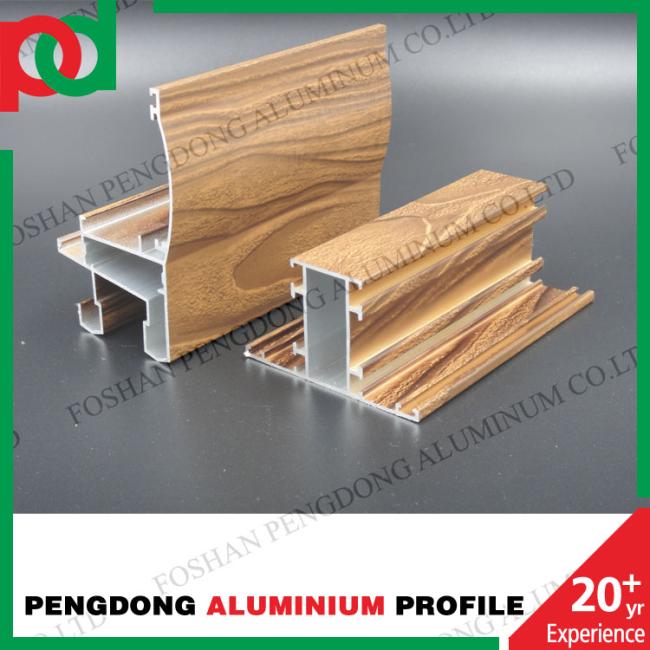 Perfil de aluminio para la ventana del marco
