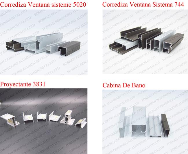 Colombia Aluminum Profiles Window Frame Serie 5020 Costa Rica