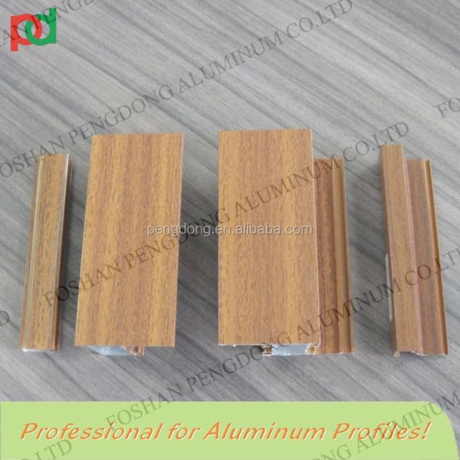 Wood Grain Aluminium Profile for window and door