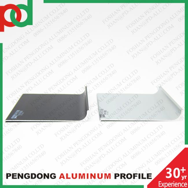 Aluminum profile end view