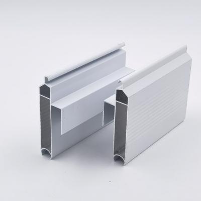 China 6063-T5 Customized Aluminum Alloy Rolling Shutter Door Slat And Track Profiles For Garage for sale