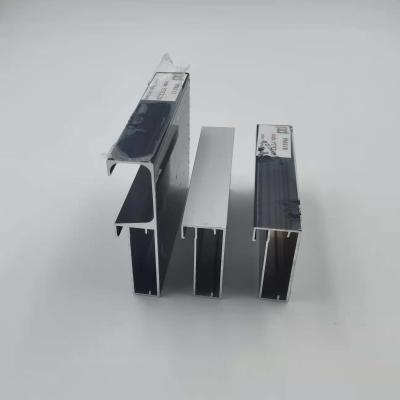 China Anodized Color 6063 Aluminium Profiles For Sliding Wardrobe Doors for sale