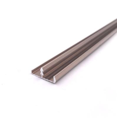 China 16.3mm T Shape aluminium square edge trim Polishing Moulding Profiles for sale
