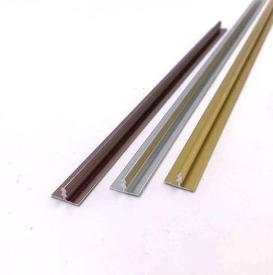 China 11.7mm T Shape Anodized Aluminum Profiles chrome gold rose gold for sale