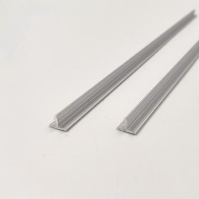 China Decorative 8mm T Shape Aluminium Trim Profiles Silver anodized matt for sale