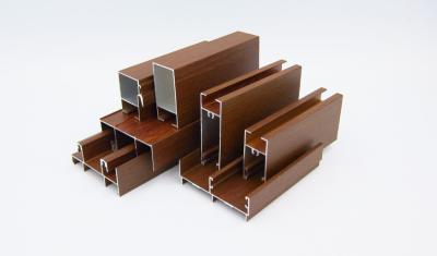 China Anodized Wood Finish Aluminium Profiles For Windows Doors 25 Series for sale