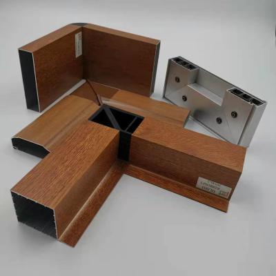 China 5.8M Aluminium Kitchen Cabinet Profil-Holz beschichtete 1.4mm Stärke zu verkaufen