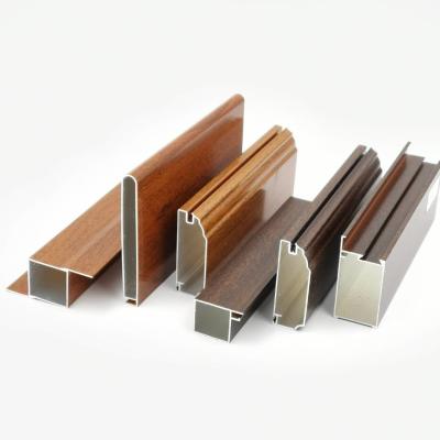 China Israel Libya 6063 T3 Aluminium Kitchen Profile Wooden Color for sale