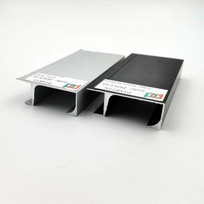 China 0.12mm Aluminiumküchen-Profile unsichtbare G-Form-Griff-Verdrängung zu verkaufen