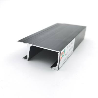 China 18MM Panels Aluminum Profiles G Shape Handles For Kitchen Cabinet for sale
