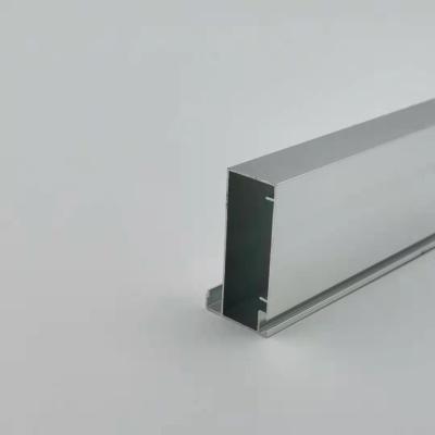 China Glossy Silver rectangular Anodized Aluminium Kitchen Profile 1.2mm Thickness for sale