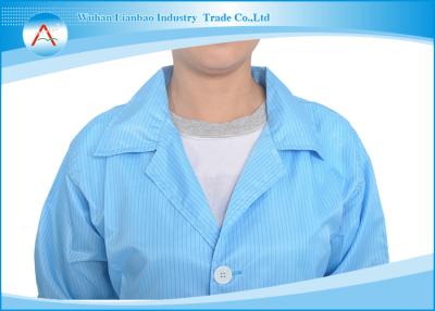 Chine Polyester/comité technique/couleur antistatique de bleu de vêtements de sécurité de chemise du manteau es laboratoire de coton à vendre