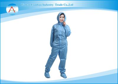 China Anti uniforme estático reusável do fato-macaco da roupa para Biotech farmacêutica à venda