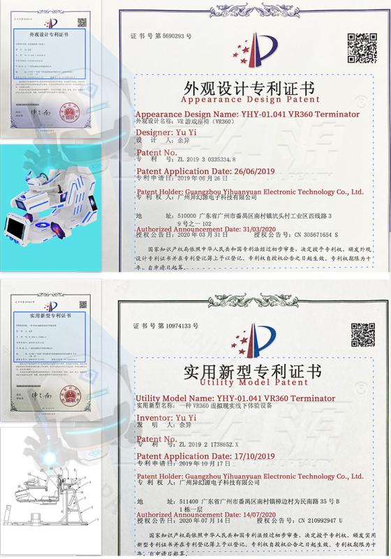 Patent Certificate - Guangzhou Yihuanyuan Electronic Technology Co., Ltd.