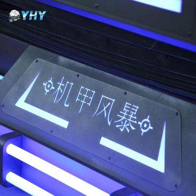 China YHY VR Mech Warrior 9D Kino mit 2 Sitzen VR-Film-Shooting-Spiel-Funktion mit interaktiver Taste zu verkaufen