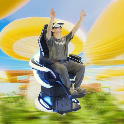 China Single Player Virtual Reality 360 Rotating Dynamic Motion Chair With Roller Coaster Games for sale