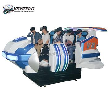 China 6000w 9D VR Simulator Family Cinema Spaceship Simulator Blue White for sale
