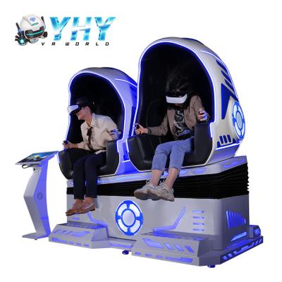 China juegos dobles de la silla del huevo VR del simulador de la montaña rusa de 220V VR para el parque de atracciones en venta