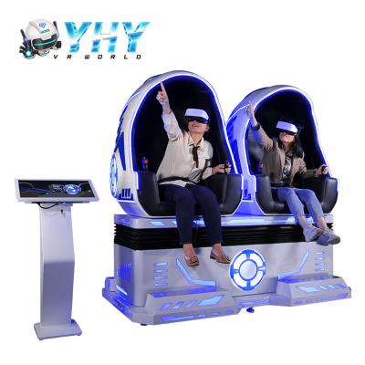 China Simulador de centro de la silla/2 jugadores del huevo de la realidad virtual del parque 9D con el vidrio de Deepoon en venta