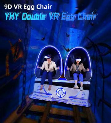 중국 2곳 자리를 위한 게임 달걀 9D VR 상영관 2500W 모션 시뮬레이터 의자 판매용