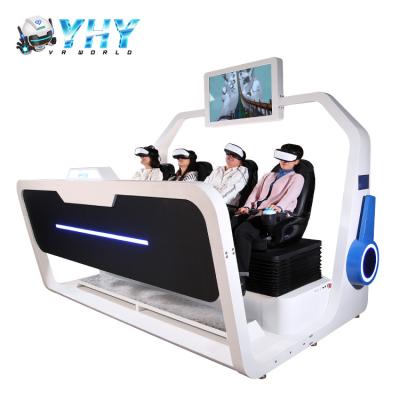 China 4 jogo interativo do parque de diversões VR do simulador do jogo VR dos assentos com vidros 3D à venda