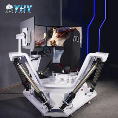 China 9D F1 Virtual Reality Racing Simulator VR 6 DOF 3 Screen Motion Ride for sale