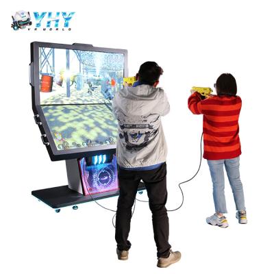 China 55 Inches Coin Operated Arcade Machine 4 Players Double Screen Hunting CS Gaming for sale