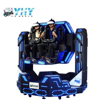 China Dois simulador dos jogadores 9D VR 1080 máquina de jogo da rotação VR do grau à venda