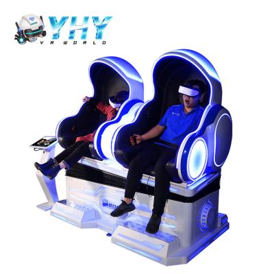 China 2 Seats VR Egg Chair Coin Operated 3 DOF 9D Simulator Cinema for sale