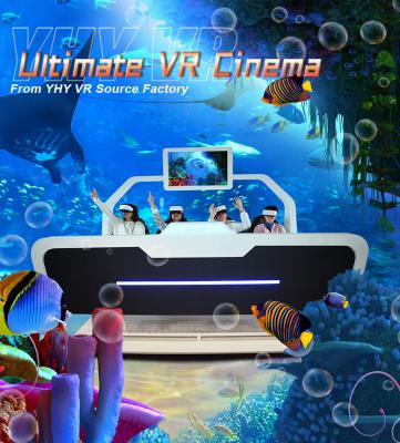 중국 10 인치 터치 스크린과 4편 선수들 몰입형 9D VR 시뮬레이터 영화 판매용
